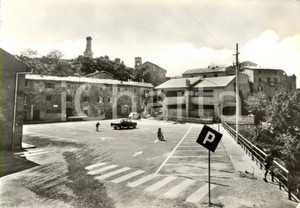 Cartolina originale da collezione 1973 CAPRANICA PRENESTINA ROMA Piazza ALIGHIERI a GUADAGNOLO Danneggiata 1