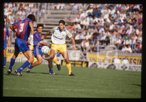 35mm vintage slide* 1989 CALCIO SERIE B PARMA vs COSENZA 5-1 Tarcisio CATANESE 3