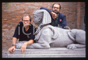 35mm vintage slide* 1985ca VENEZIA Enrico GHEZZI e Marco GIUSTI Ritratto 1
