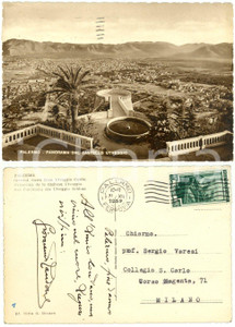 Autografo originale 1952 PALERMO Panorama dal Castello Utveggio *Autografo Giovanni RANDONE FG VG 1