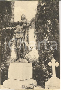 Fotografia d'epoca originale 1930 ca AQUILEIA (UD) Tomba di Corradino LANZA D'AIETA *Fotocartolina 1
