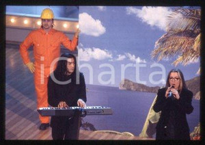 35mm vintage slide* 1999 ca ITALY Pop rock band SOERBA on the stage (8)