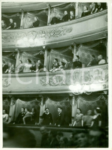 Fotografia d epoca originale 1937 MILANO Pubblico ai palchi Teatro ALLA SCALA Sabato Teatrale Fotografia 1