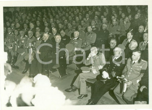 Fotografia d epoca originale 1938 ROMA TEATRO ADRIANO Emilio DE BONO Costanzo CIANO alla Giornata Coloniale 1