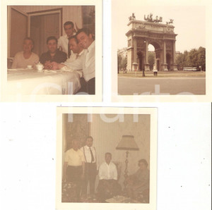 Fotografia d epoca originale 1966 MILANO Italoamericani visitano familiari ARCO DELLA PACE Lotto 3 Foto 9x9 1