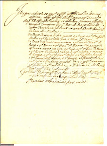 Documento originale, autentico 1602 TERRANUOVA BRACCIOLINI Francesco BARTOLINI vendita 1