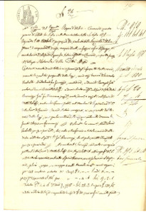Documento originale, autentico 1878 MOTTA BALUFFI CR Maddalena VACHELLI vende casa a Giovanni BERNUZZI 1