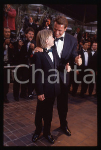 35mm vintage slide* 1993 FESTIVAL CANNES Arnold SCHWARZENEGGER Austin O'BRIEN 5