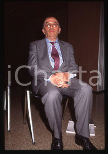 35mm vintage slide* 1998 MILANO POLITICA Salvatore SCIASCIA 1