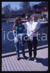 35mm vintage slide*1990ca SVEZIA - COSTUME Robin e Bjorn BORG Jannike BJORLING