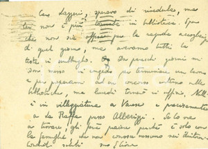 Autografo originale 1940 MILANO Domenico Edmondo CIONE prepara concorso per BIBLIOTECA BRAIDENSE 1