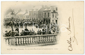 1902 FOURMIES (FRANCE) Le 1er Mai 1891 - Carte Postale FP VG  Cartolina postale, viaggiata. FAIR/discreto Lievi smussature agli angoli Formato: FP originale e autentica 1