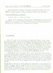 Oggetto da collezione cartaceo 1980 BOLLETTINO COMITATO CENTRALE Costruzione partito trotzkista a TORINO 1