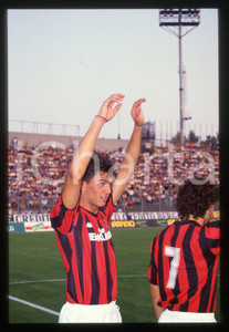 35mm vintage slide* 1988 BERGAMO Amichevole ATALANTA vs MILAN Paolo MALDINI
