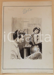 1955 ca BOZZETTO ORIGINALE Amanti in un hotel di Singapore *Illustrazione CESI 1955 ca BOZZETTO ORIGINALE Amanti in un hotel di Singapore *Illustrazione CESI