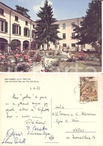 Autografo originale 1977 BOTTICINO SERA BS Seminario DON ORIONE Cartolina don Luciano DEGAN 1