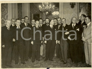 Fotografia d epoca originale 1937 MILANO Guido PESENTI al ricevimento in onore dei giornalisti jugoslavi 1