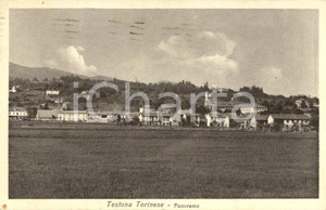 Cartolina originale da collezione 1944 TESTONA TORINESE (TO) Veduta panoramica paese e dintorni *Cartolina FP VG 1