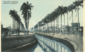 Cartolina originale da collezione 1920 ca RIO DE JANEIRO (BRASILE) Canal do MANGUE *Cartolina ANIMATA FP NV 1