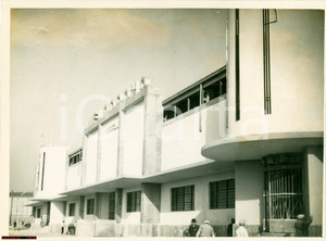 Fotografia d'epoca originale 1935 MILANO Facciata del nuovo Velodromo VIGORELLI 1