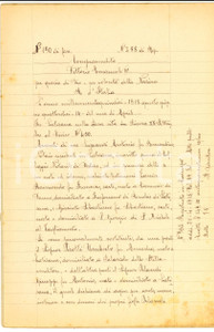 Documento originale, autentico 1915 LATISANA (UD) Umberto PICOTTI vende terra a Giuseppe ORLANDI ORLANDO 1