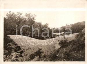Fotografia d'epoca originale 1930 ca ABBADIA SAN SALVATORE (SI) Bacino fiume PAGLIA 1