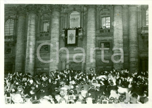 Fotografia d epoca originale 1939 ROMA Papa PIO XII benedice folla da SAN PIETRO Fotografia 1