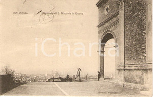 Cartolina originale da collezione 1910 ca BOLOGNA Chiesa di SAN MICHELE IN BOSCO - Il piazzale *Cartolina FP VG 1