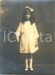 Fotografia d epoca originale 1930 ca ROMA Via TRITONE Ritratto di Rita GORI bambina Fotografia DOSIO 1