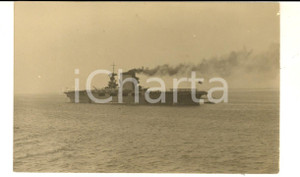 Fotografia d epoca originale 1926 NEW YORK US NAVY Nave portaerei SARATOGA in navigazione Foto cartolina 1