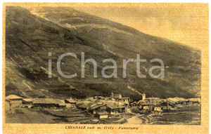 Cartolina originale da collezione 1951 CHIANALE CN Veduta panoramica Cartolina postale FP VG 1