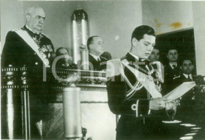 Fotografia d epoca originale 1939 BUCAREST Principe Nicola di ROMANIA entra a far parte del Senato Fotografia 1