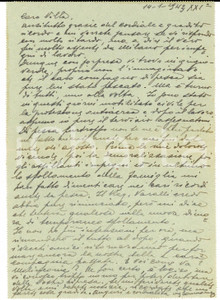 Manoscritto, lettera originale 1943 WW2 MILANO Ing. Carlo SOMMARUGA attivo nella protezione antiaerea AUTOGRAFO 1