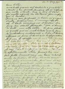 Manoscritto, lettera originale 1943 WW2 MILANO Ing. Carlo SOMMARUGA attivo nella protezione antiaerea AUTOGRAFO 1