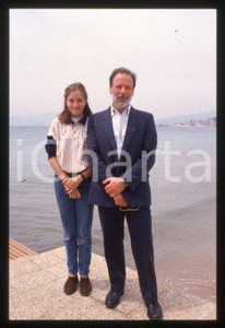 Chris MENGES & Jodhi MAY - CANNES Film Festival 1988 * 35 mm vintage slide 5
