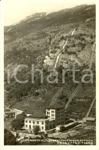 Cartolina originale da collezione 1941 CHIOMONTE (TO) Centrale idroelettrica della CittÃ  di Torino *Cartolina VG 1