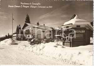 Cartolina originale da collezione 1956 MADONNA DI CAMPIGLIO TN Passo Campo rifugio Catturani Cartolina FG VG 1