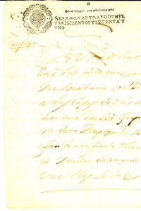 Documento originale, autentico 1671 CUENCA ESPANA Diego HIDALGO DE HERMOSILLA tenta la notifica di un atto 1