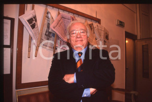 35mm vintage slide* 1990 ca ITALIA Paolo PISANÒ Ritratto del giornalista (7)