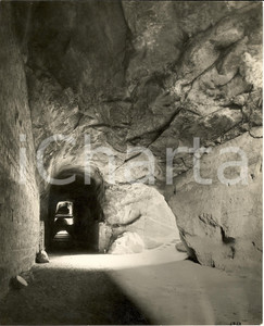 Fotografia d'epoca originale 1935 ca POZZUOLI (NA) Antro della SIBILLA a CUMA *Vera FOTOGRAFIA 20 x 24 cm 1