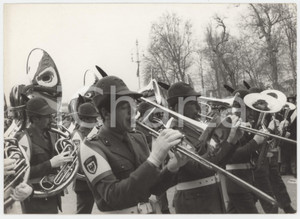 Fotografia d epoca originale 1976 PADOVA Adunata Nazionale ALPINI Fanfara degli Alpini  Foto 17x13 cm 1
