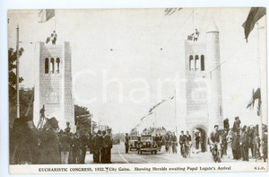 1932 DUBLIN Eucharistic Congress - Heralds awaiting Papal Legate - Postcard  Cartolina postale d'epoca, non viaggiata. FAIR/discreto Lievi smussature agli angoli Formato: FP originale e autentica 1