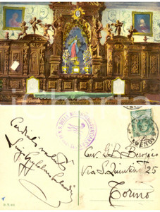 Autografo originale 1915 SAVONA Santuario Misericordia Cartolina al pittore Giambattista BEROGGIO 1
