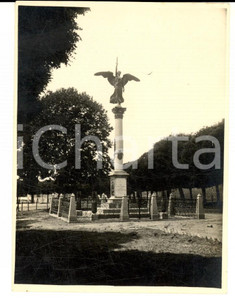 Fotografia d epoca originale 1920 ca ROCCAMONFINA CE Monumento ai Caduti Foto VINTAGE 9x11 cm 1