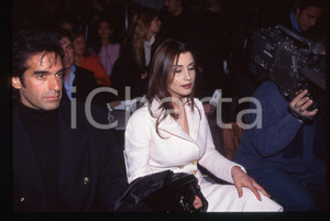 35mm vintage slide* 1995 MODA David COPPERFIELD Claudia KOLL Sfilata VERSACE