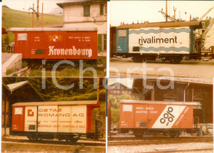 Fotografia d epoca originale 1975 ca SVIZZERA Ferrovie MOB Vagoni pubblicitari KRONENBOURG COOP Lotto 5 foto 1