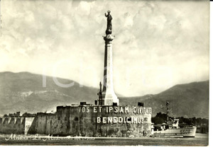Cartolina originale da collezione 1956 MESSINA La Madonnina del porto Cartolina postale FG VG 1
