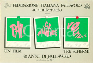 Cartolina originale da collezione 1986 FEDERAZIONE ITALIANA PALLAVOLO 40Â° Anniversario Cartolina FG NV 1