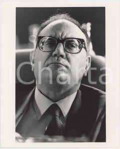 Fotografia d epoca originale 1985 ca PARTITO SOCIALISTA Rino FORMICA Politico PSI Foto 20x25 cm 6 1