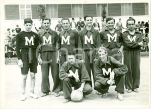 Fotografia d epoca originale 1934 MILANO Squadra pallacanestro GUF Milano ai Littoriali FOTOGRAFIA 1